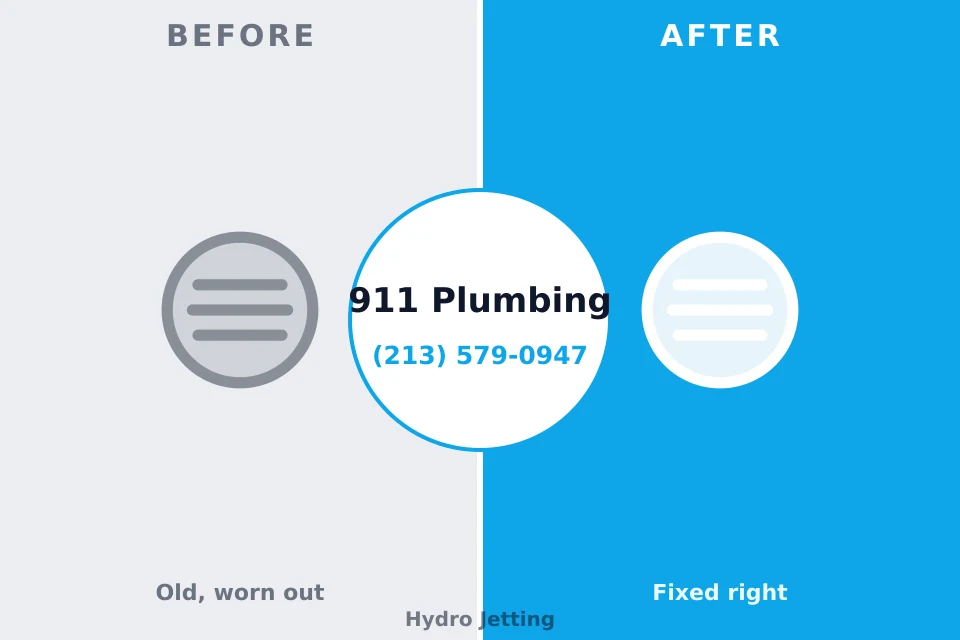 Before and after: plumbing repair Jim Thorpe, PA